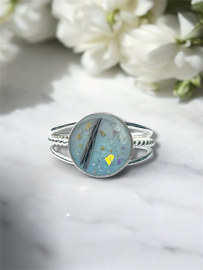 Trio Round Breastmilk | Memorial Keepsake Ring