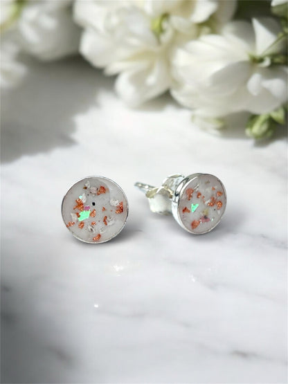 Classic Round Breastmilk | Memorial Keepsake Earrings