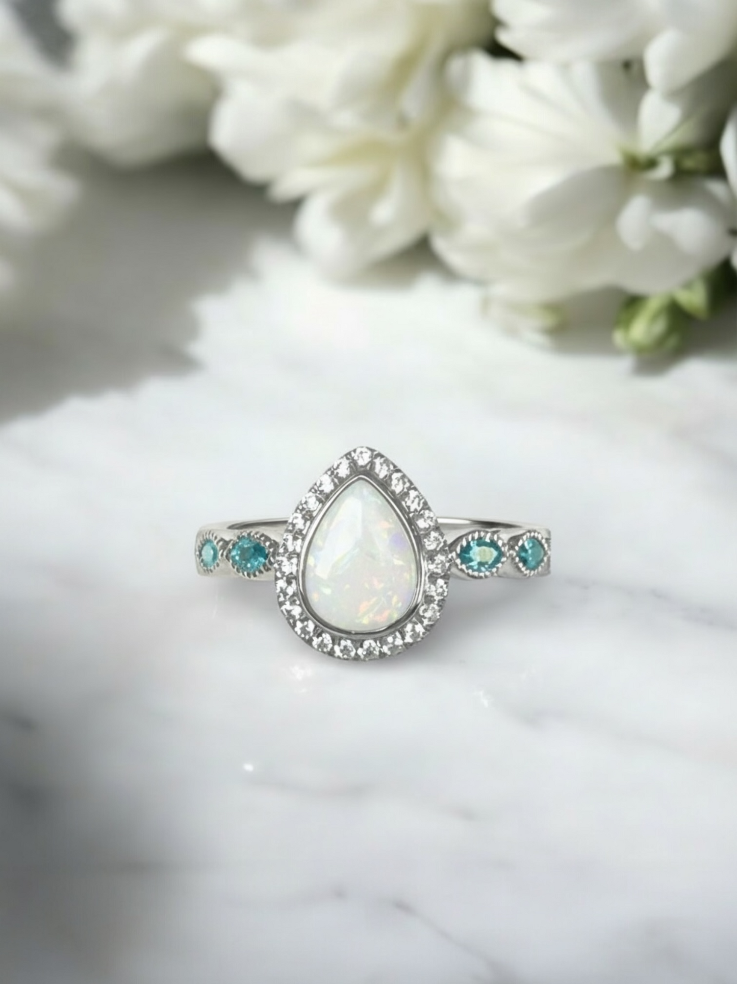 Princess Pear Breastmilk | Memorial Keepsake Ring