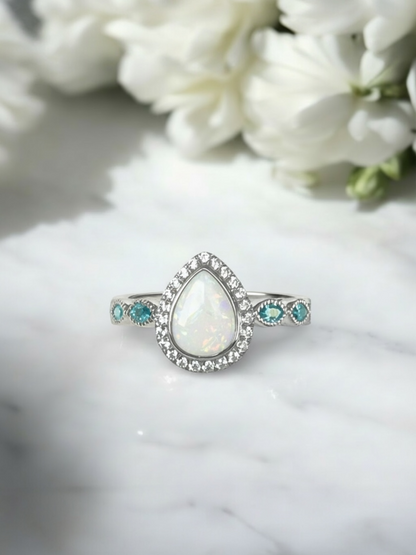 Princess Pear Breastmilk | Memorial Keepsake Ring