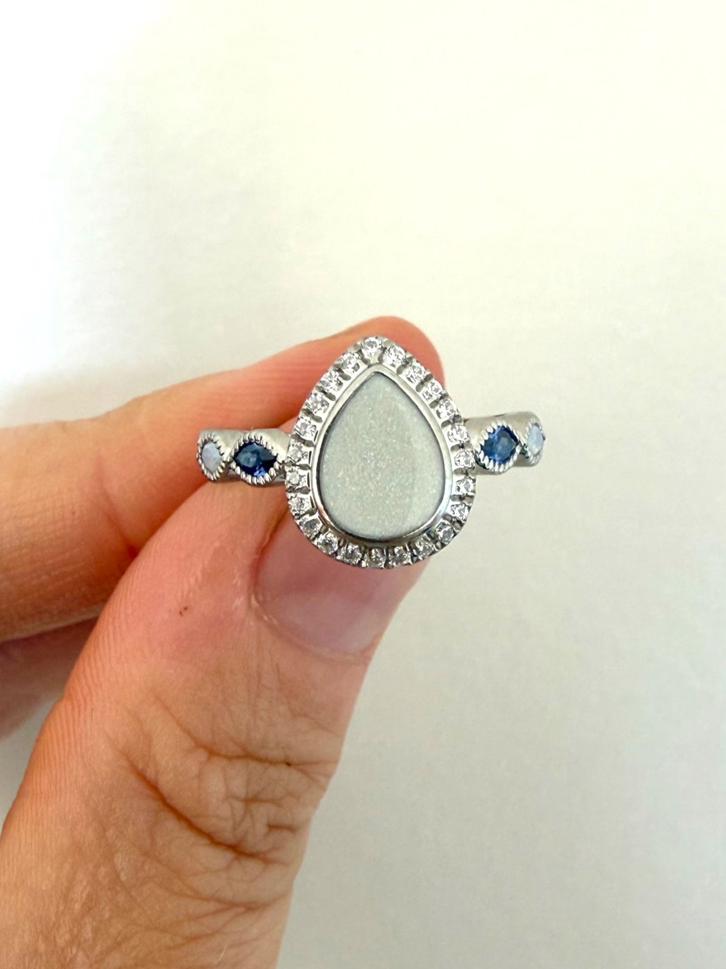 Princess Pear Breastmilk | Memorial Keepsake Ring