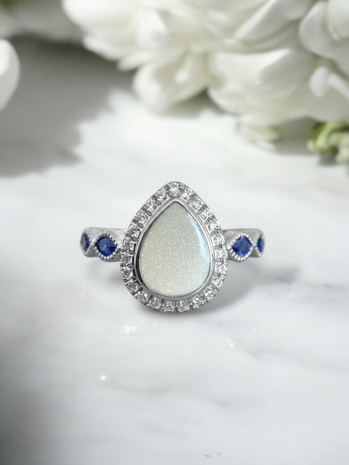 Princess Pear Breastmilk | Memorial Keepsake Ring
