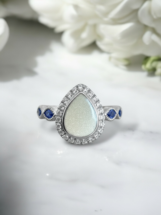 Princess Pear Breastmilk | Memorial Keepsake Ring