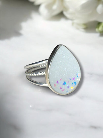 Trio Pear Breastmilk | Memorial Keepsake Ring