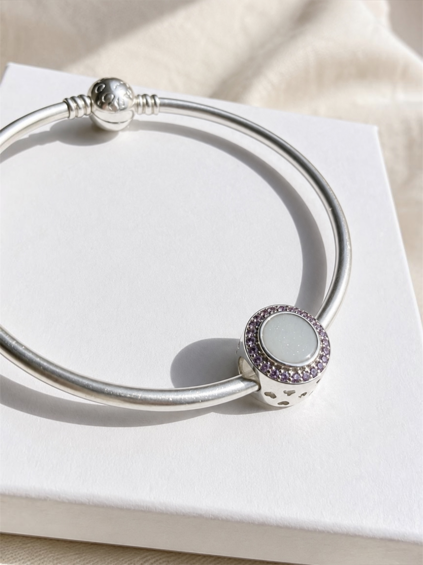 Round Birthstone Breastmilk | Memorial Keepsake Charm
