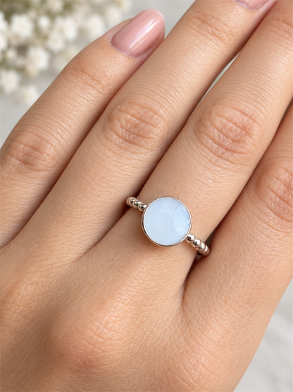 Bubble Band Breastmilk | Memorial Keepsake Ring - Round