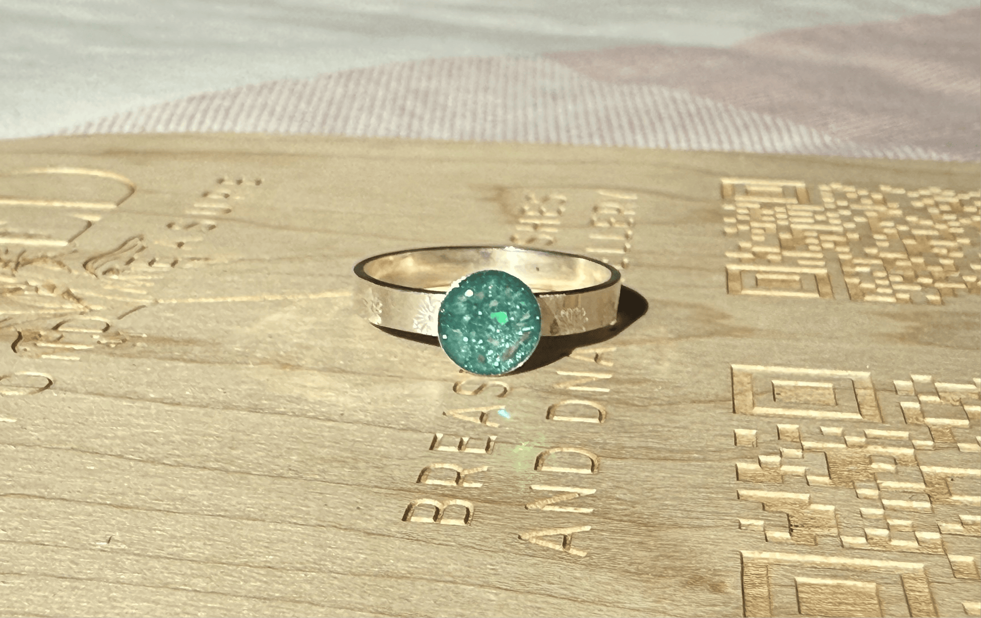 Birth Flower Round Ring - Loved Beyond Measure Keepsakes