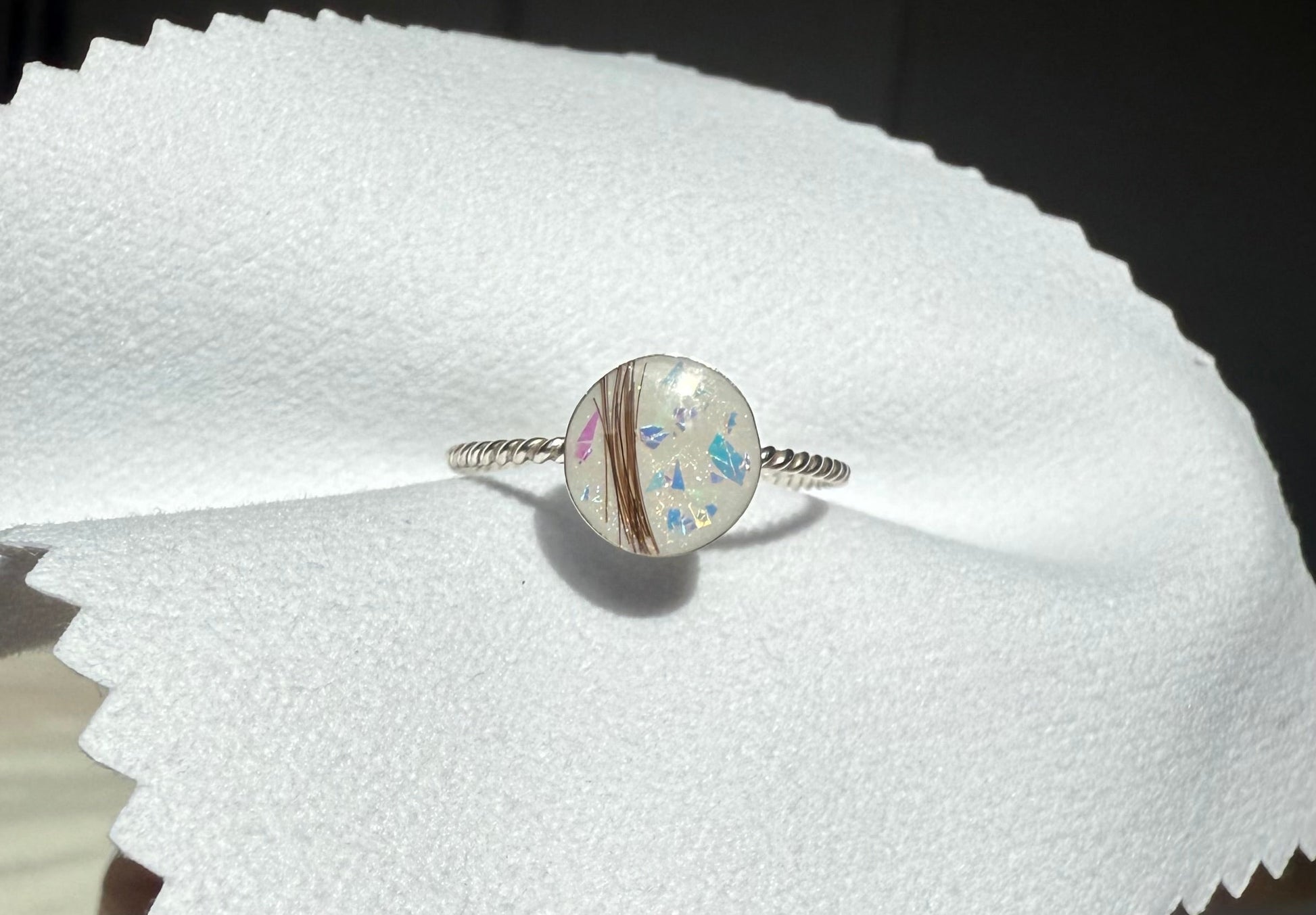Dainty Twisted Round Ring - Loved Beyond Measure Keepsakes