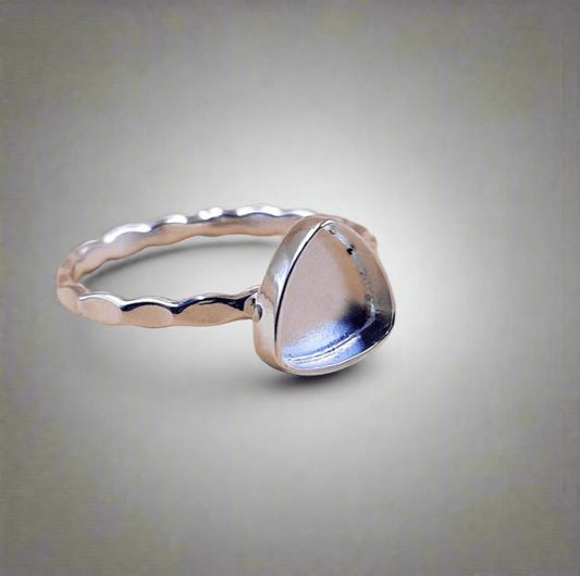 Hammered Triangle Ring - Loved Beyond Measure Keepsakes