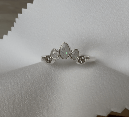 Lotus Birthstone Ring - Loved Beyond Measure Keepsakes