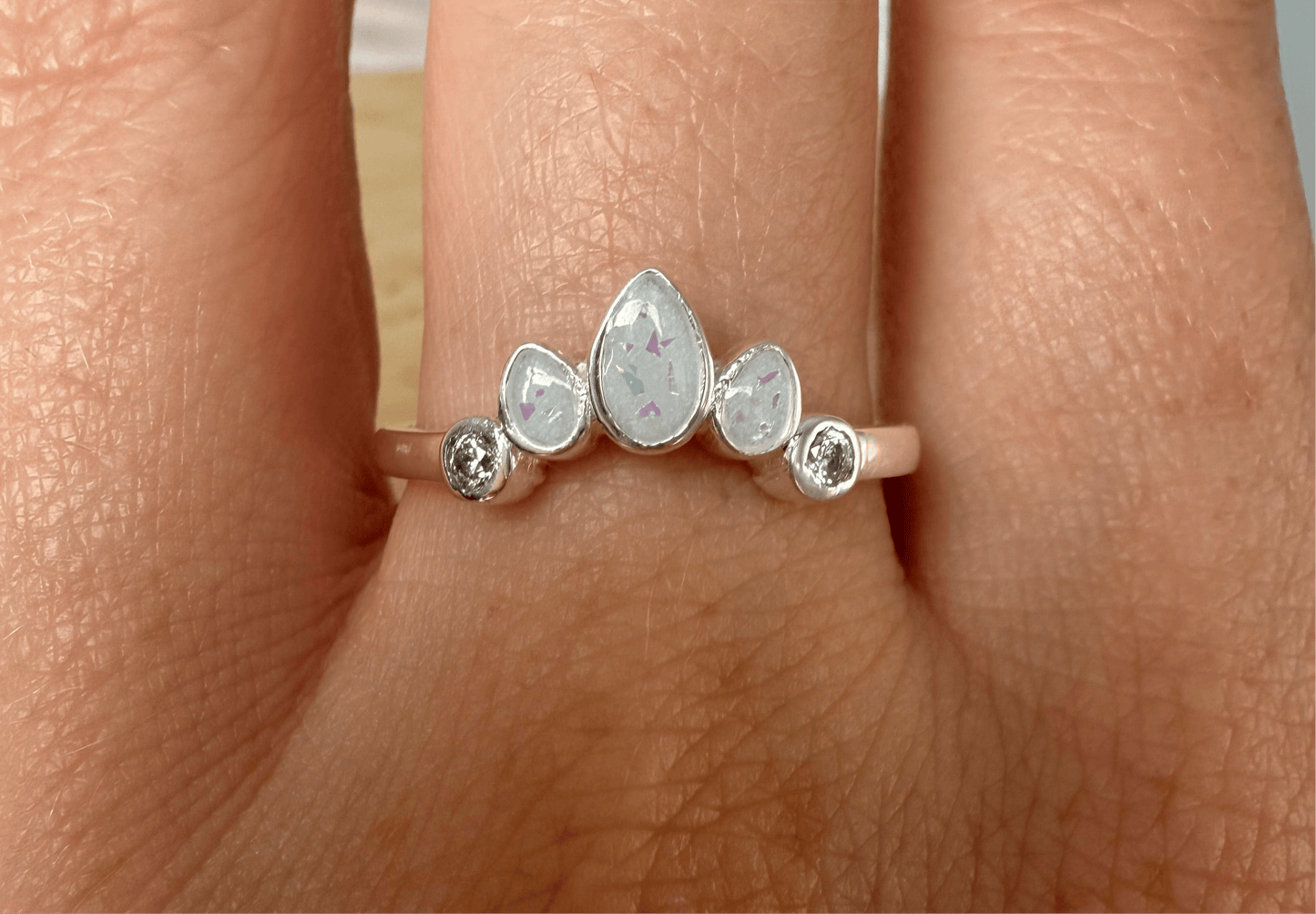 Lotus Birthstone Ring - Loved Beyond Measure Keepsakes