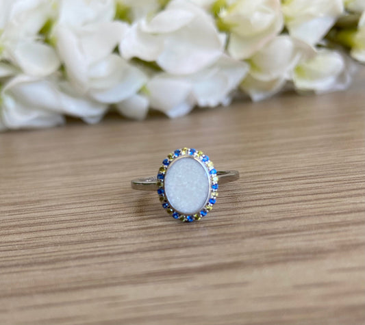 Oval Birthstone Ring - Loved Beyond Measure Keepsakes