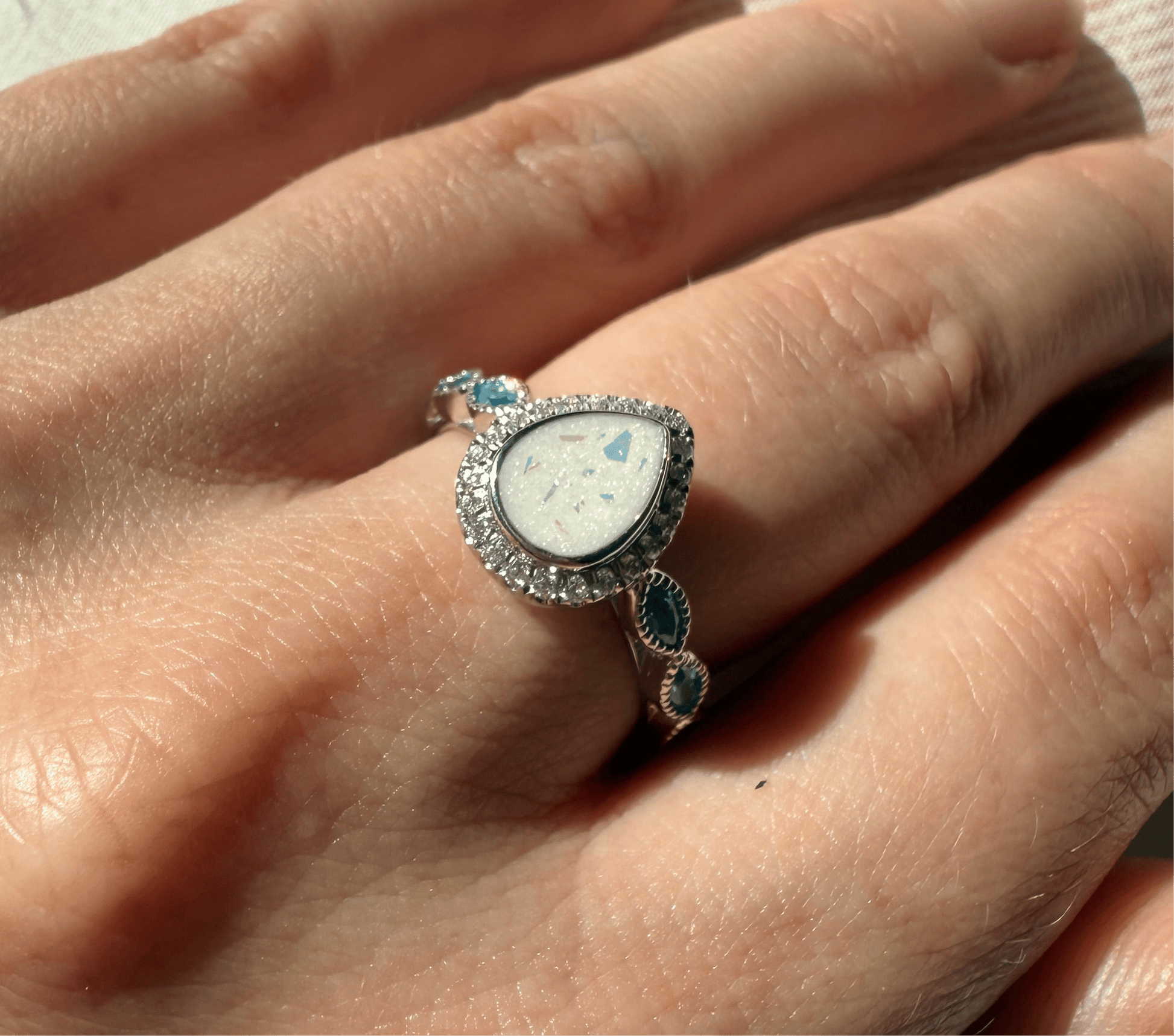Princess Pear Ring - Loved Beyond Measure Keepsakes