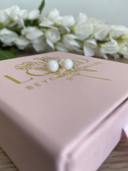 Teeny Tiny Round Earrings - Loved Beyond Measure Keepsakes