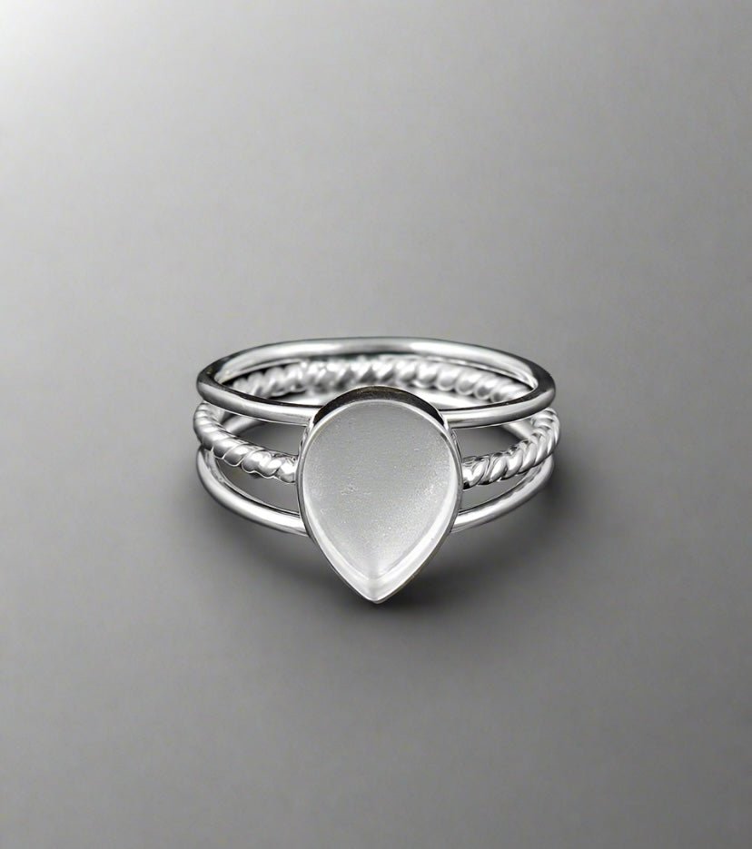 Trio Pear Ring - Loved Beyond Measure Keepsakes