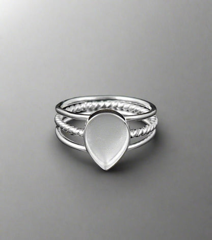 Trio Pear Ring - Loved Beyond Measure Keepsakes