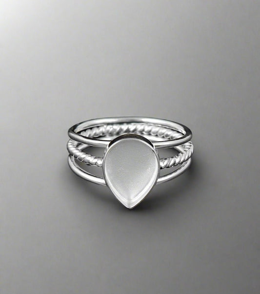 Trio Pear Ring - Loved Beyond Measure Keepsakes